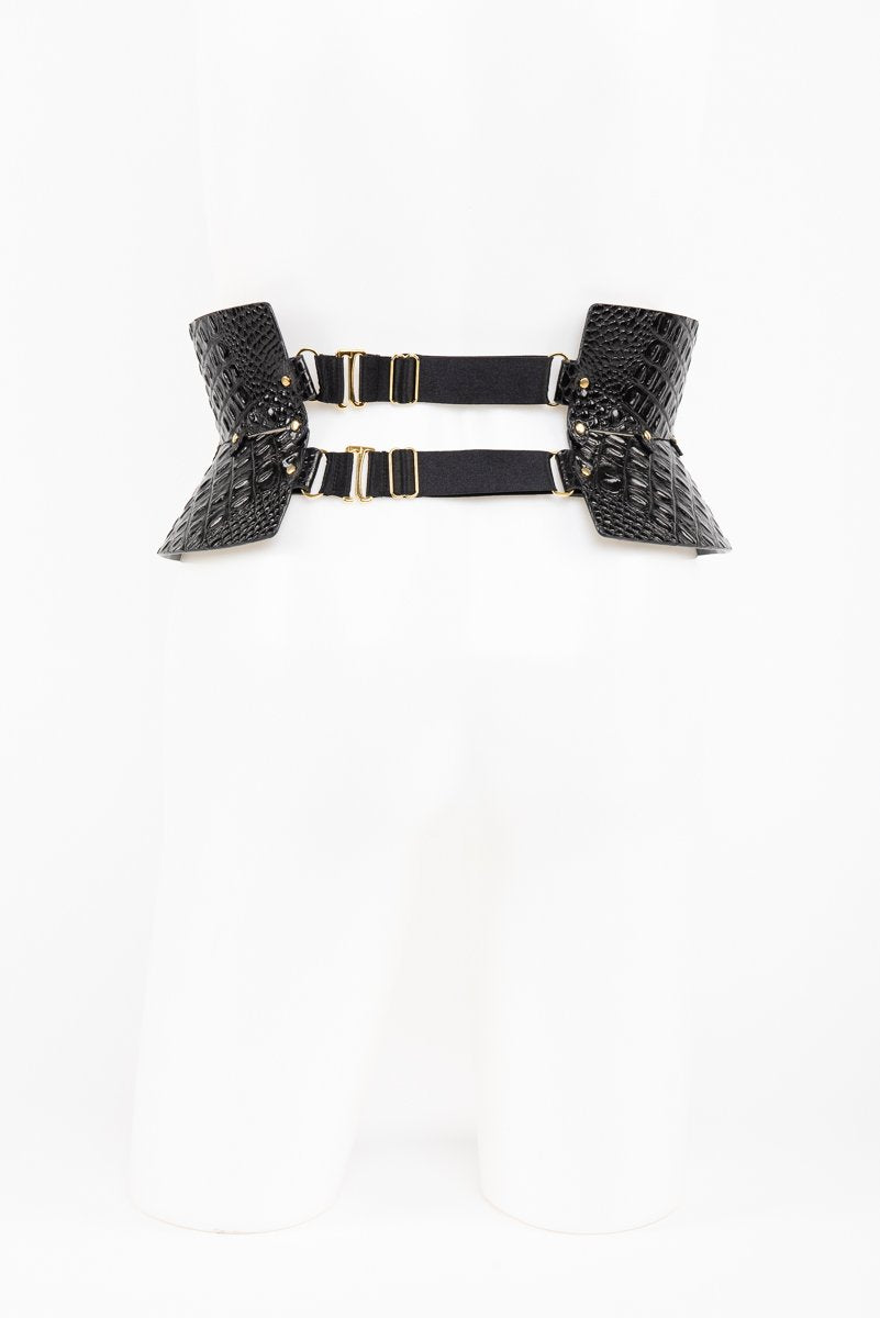 Crocco Waist Belt Garter Frulein Kink Crocco Waist Belt Garter Frulein Kink