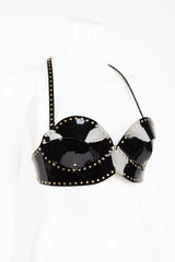 Fraulein Kink Black Patent Leather Bra Buy Online