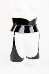 Fraulein Kink Black Patent Leather Belt Buy Online