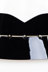 Fraulein Kink Black Patent Leather Belt Buy Online