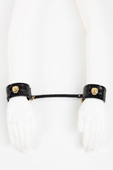 Buy Fraulein Kink Black Crocco Handcuffs Online 