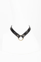 Buy Fraulein Kink Black Crocco Collar Online 