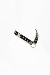 Buy Fraulein Kink Online. Patent Leather Choker with Gold Rivets.