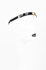 Fraulein Kink Black Patent Leather Headband With Lion Online