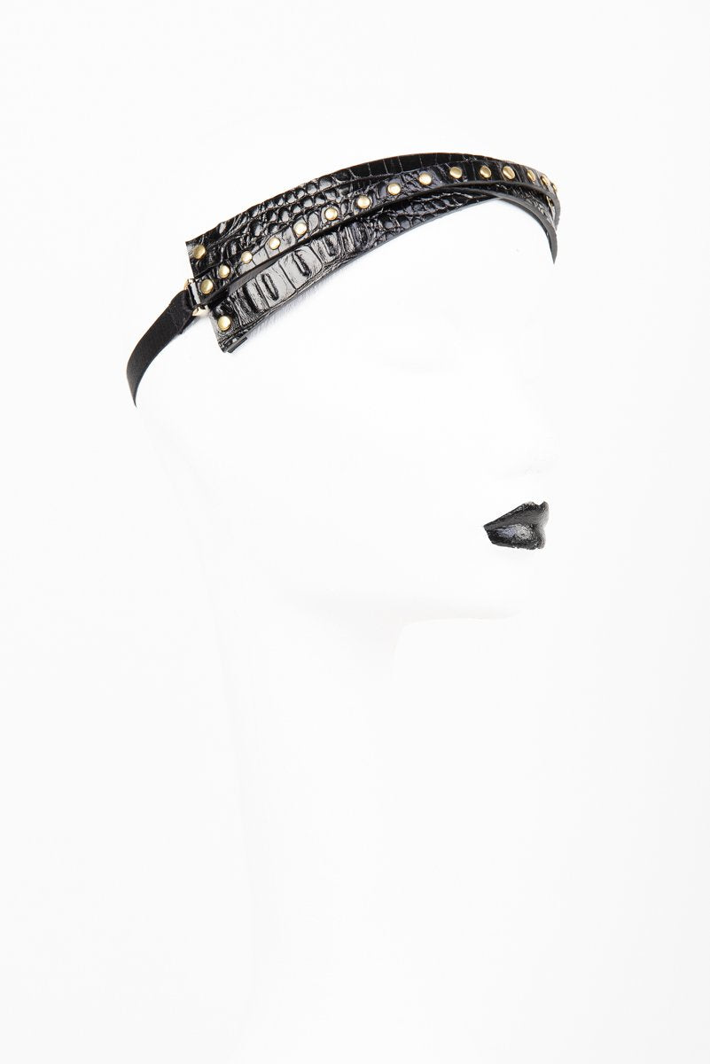 Buy Fraulein Kink Black Crocco Headband Online 