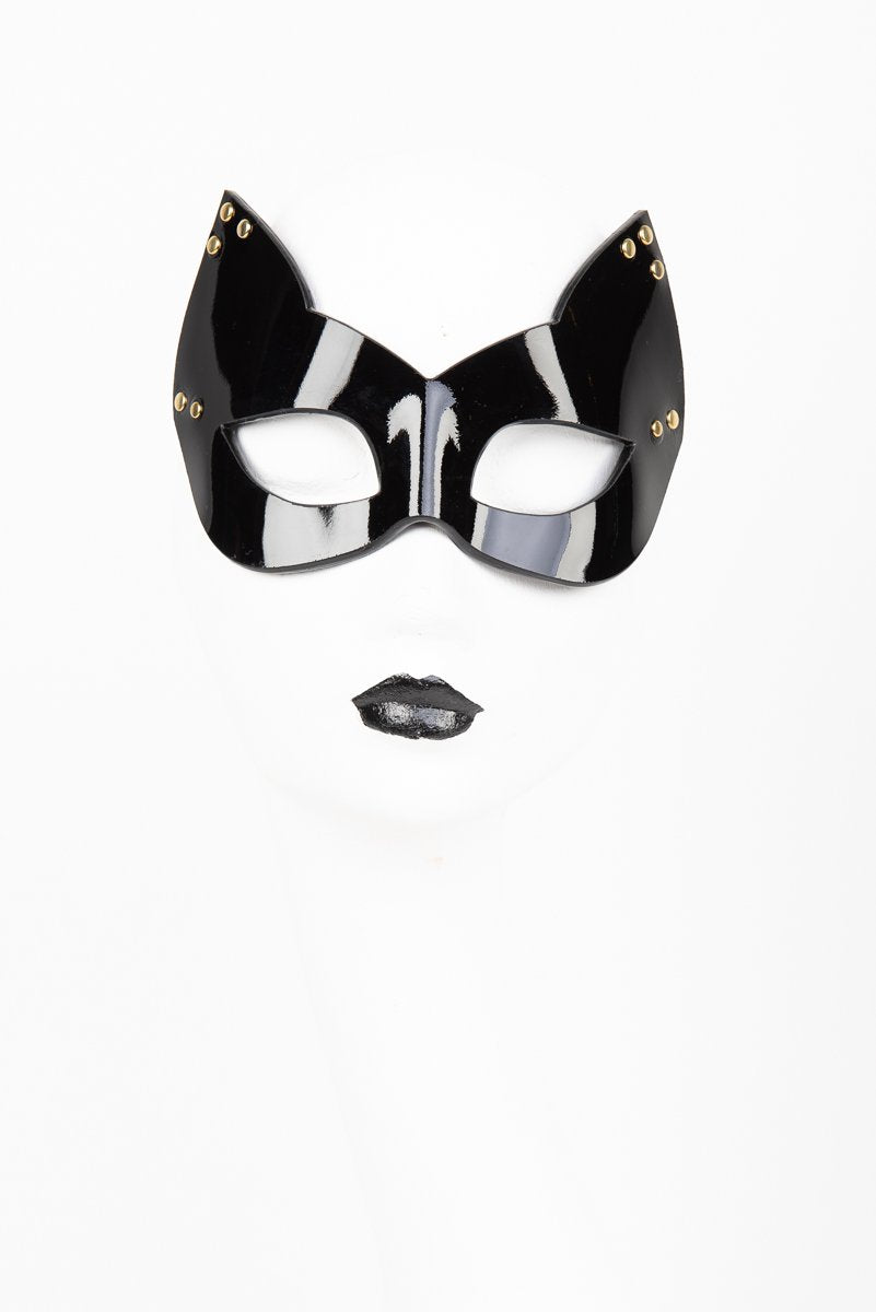 Buy Fraulein Kink Online. Patent Leather Kitten Mask.