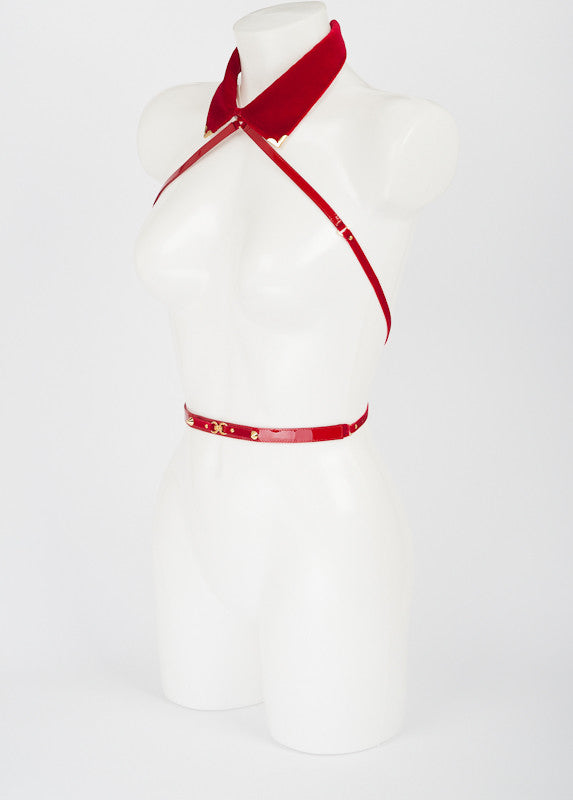 Rouge Collar Harness - Fräulein Kink
 - 4