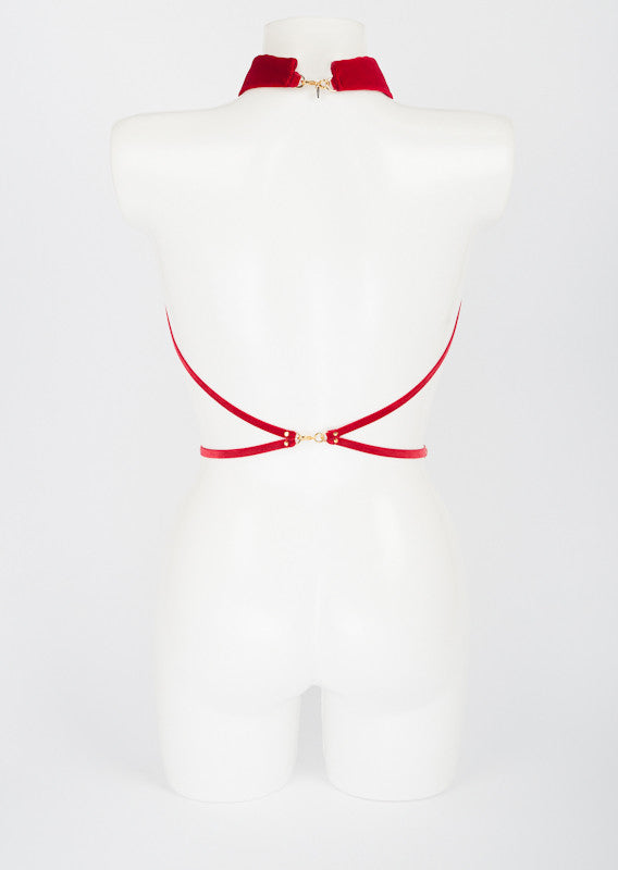 Rouge Collar Harness - Fräulein Kink
 - 6