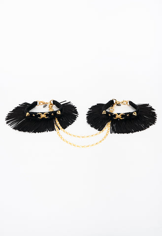Noir Fringe Handcuffs