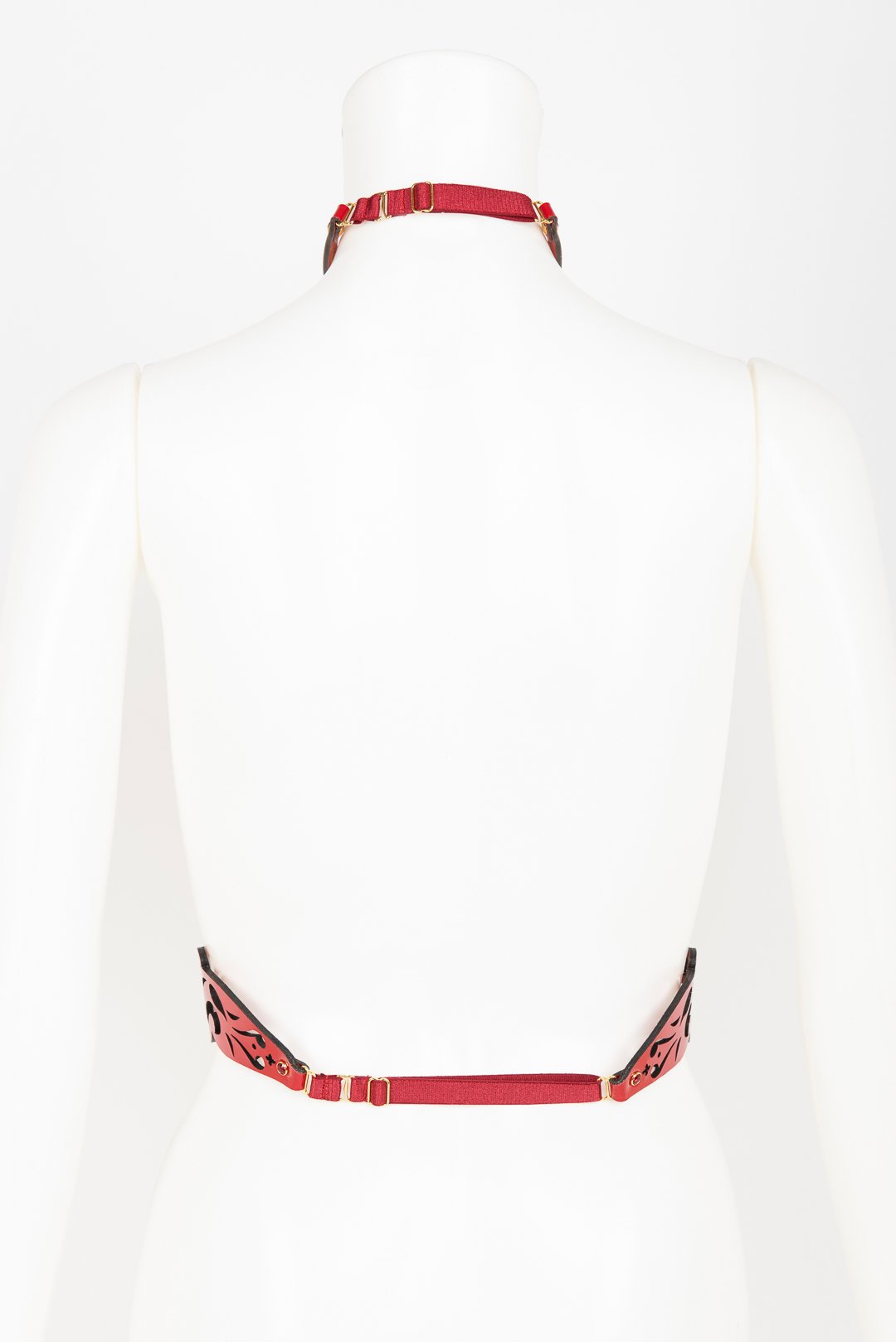  Patent Leather Harness with Crystal Rivets Buy Online at Fraulein Kink