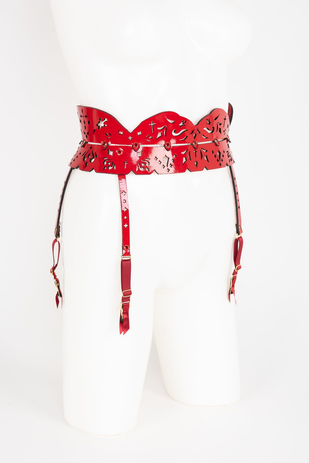 Rosso Skinny Garter Frulein Kink Rosso Skinny Garter Frulein Kink