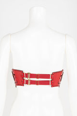 Luxury Patent Leather Harness with Crystal Rivets Buy Online at Fraulein Kink
